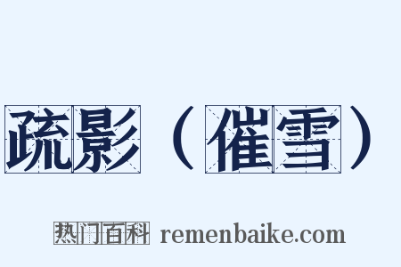 疏影（催雪）是什么意思的图片